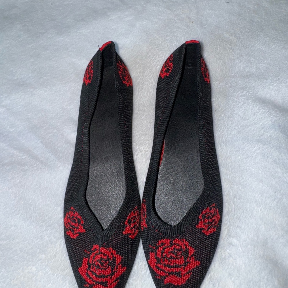 Elegant Black and Red Women's Loafers